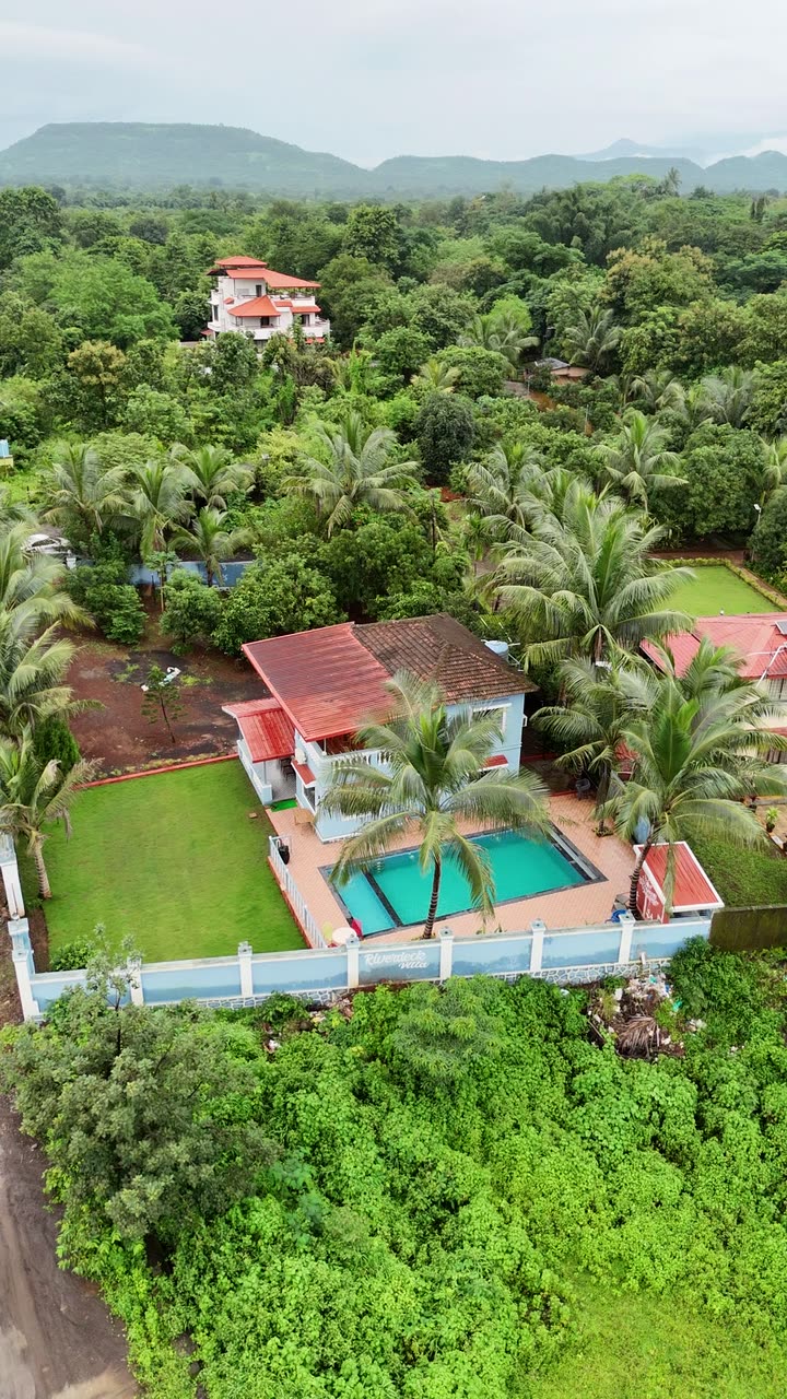 Drone flyover of the property